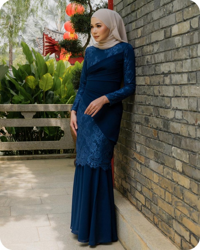 DELUNA KURUNG - NAVY BLUE