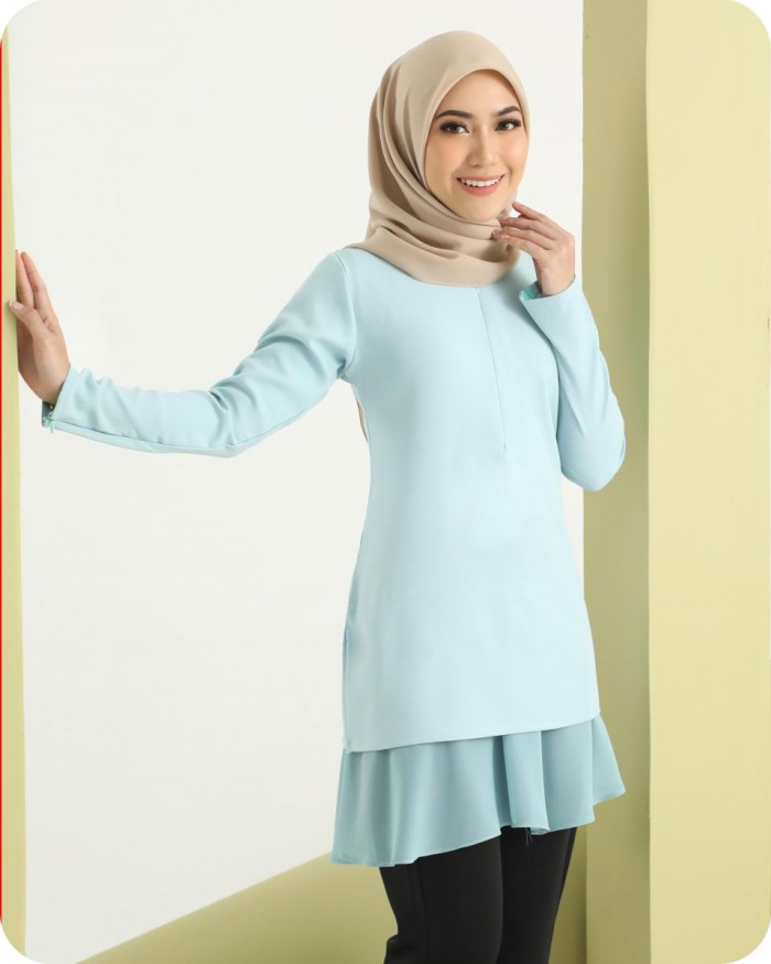 BELINDA BLOUSE - AQUA