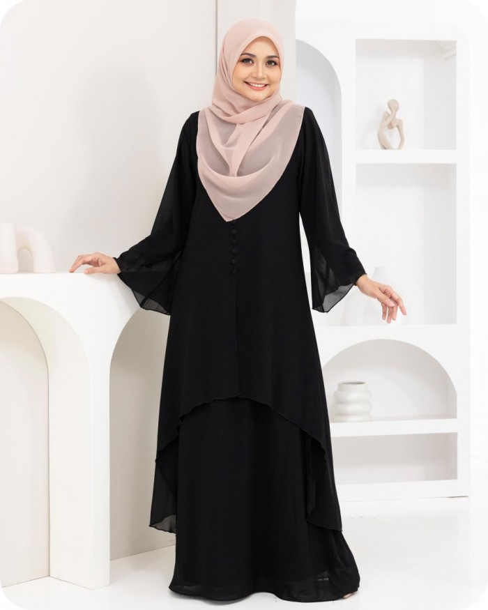 DHANEYA KAFTAN - BLACK