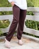 CLARA PANTS - DARK BROWN