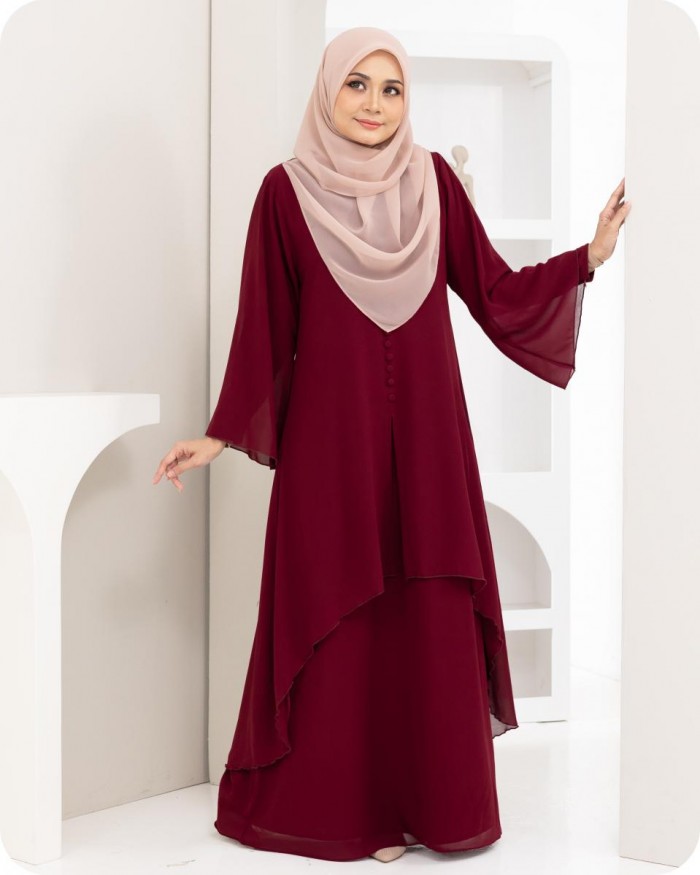 DHANEYA KAFTAN - DARK MAROON