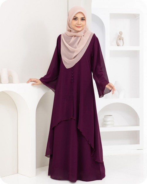 DHANEYA KAFTAN - DARK PURPLE