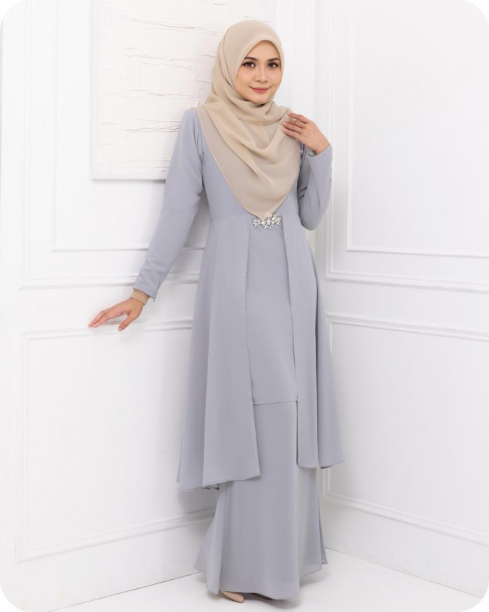 CITRAKIRANA KURUNG - LIGHT GREY