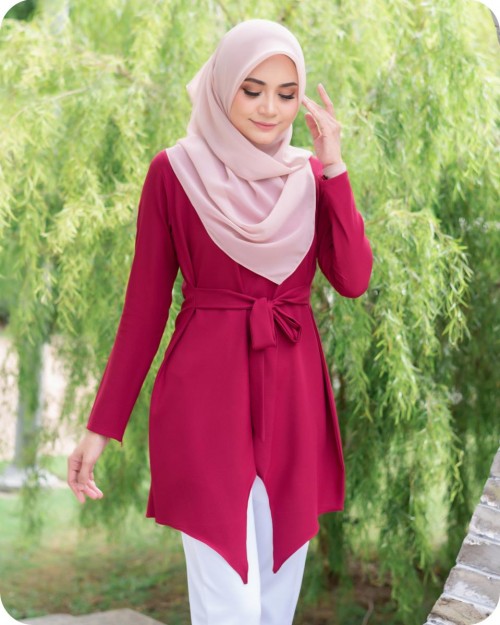 PRINCELLA BLOUSE - MAROON