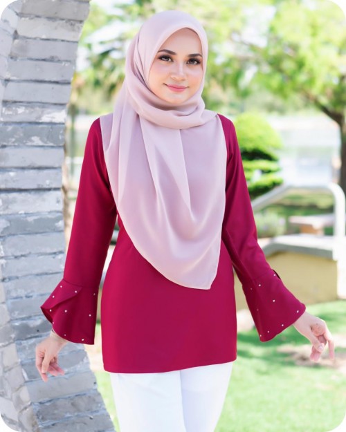 DAISY BLOUSE - MAROON