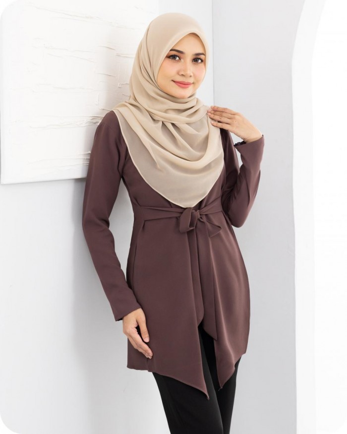 PRINCELLA BLOUSE - MILK BROWN