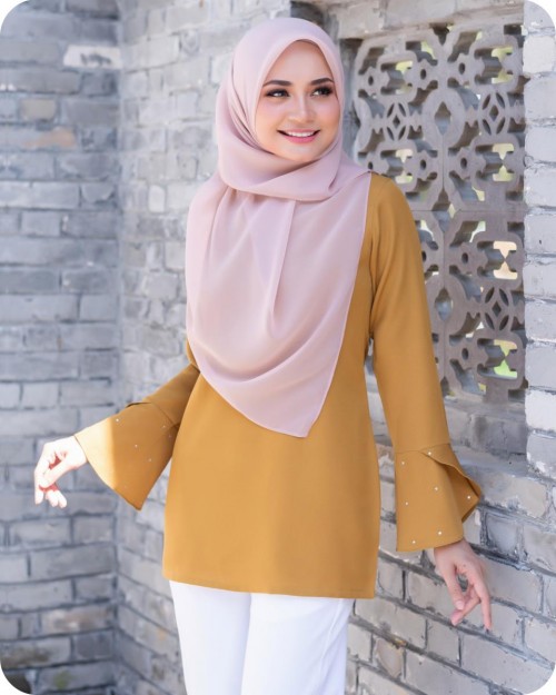 DAISY BLOUSE - MUSTARD