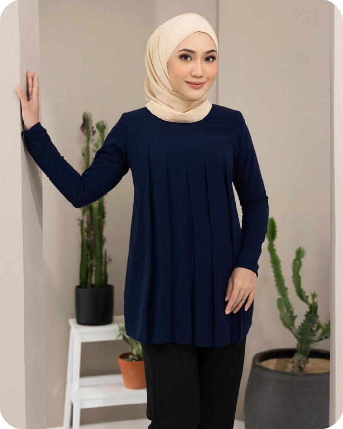 ADELINE BLOUSE - NAVY BLUE