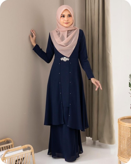 CITRAKIRANA KURUNG - NAVY BLUE