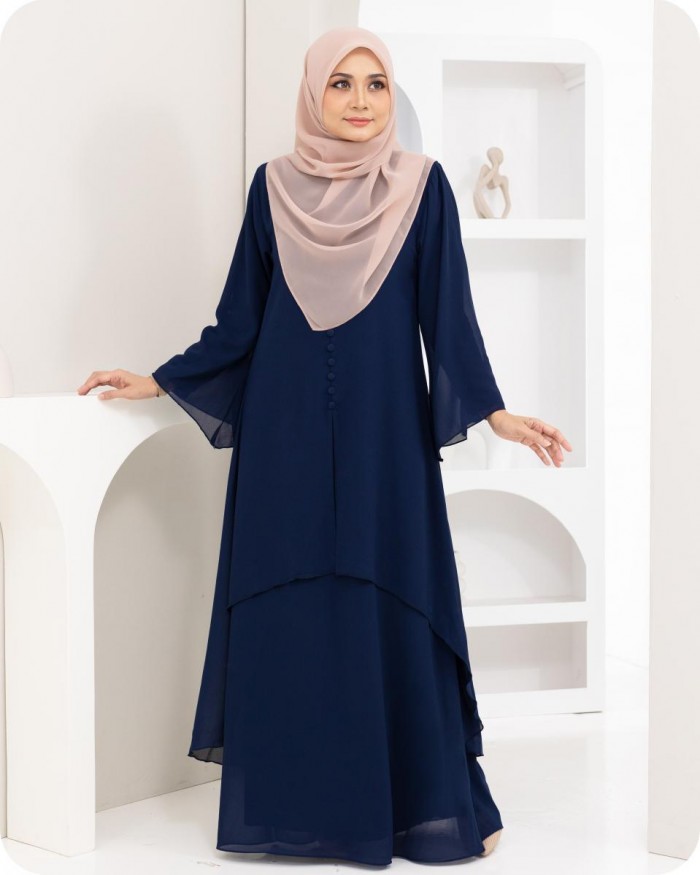 DHANEYA KAFTAN - NAVY BLUE