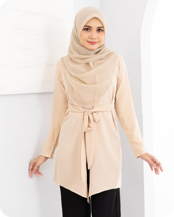 PRINCELLA BLOUSE - SAHARA CREAM