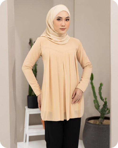 ADELINE BLOUSE - NUDE