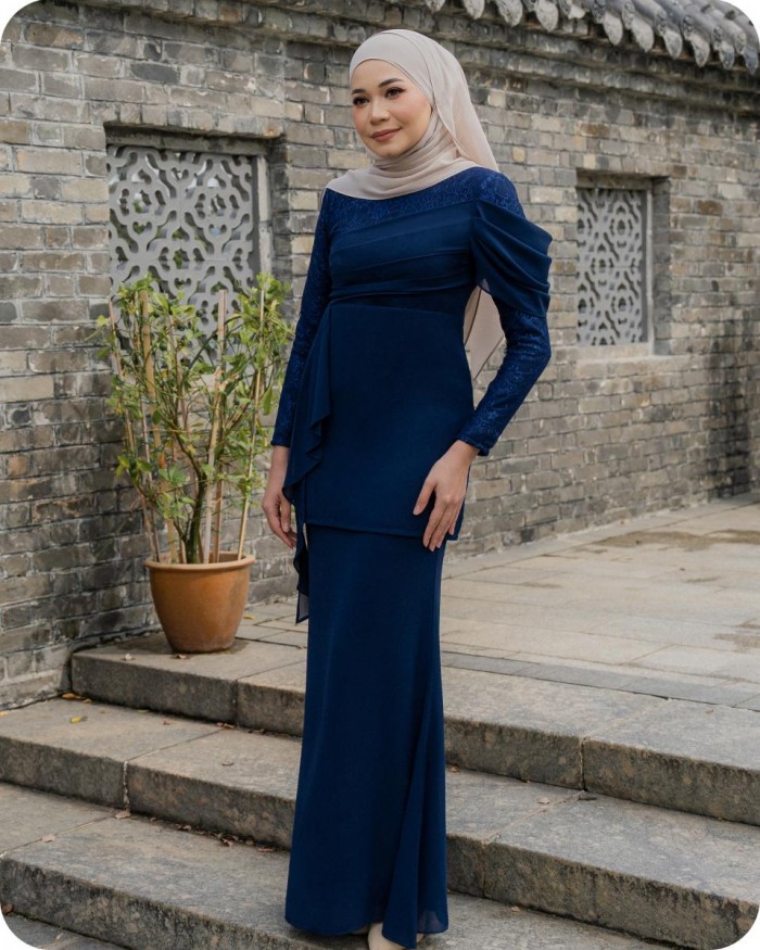 ANGELINE KURUNG - NAVY BLUE