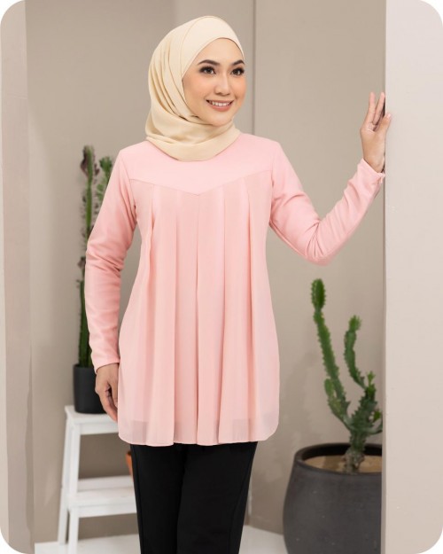 ADELINE BLOUSE - SOFT PINK