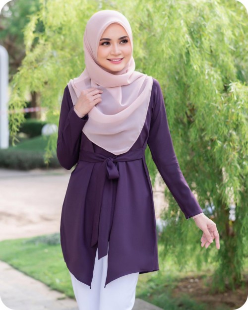 PRINCELLA BLOUSE - DARK PURPLE