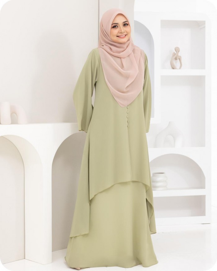 DHANEYA KAFTAN - SAGE GREEN