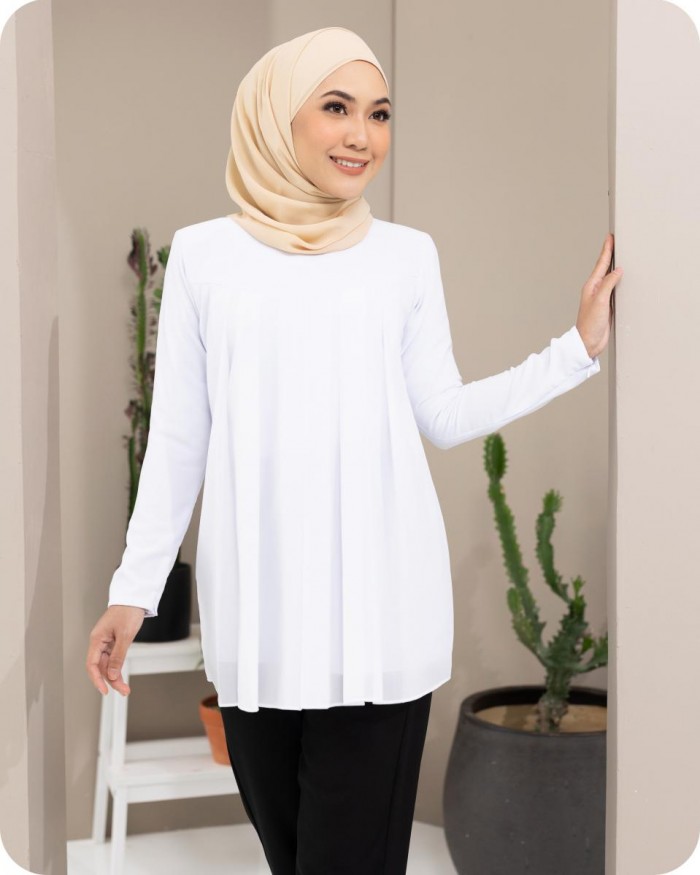 ADELINE BLOUSE - PURE WHITE