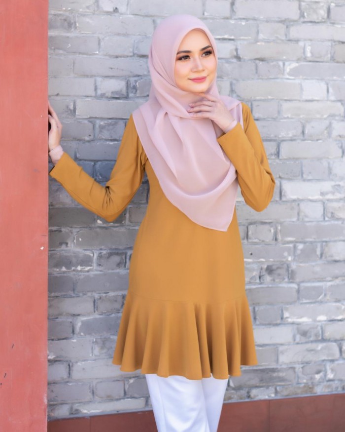 DONNA BLOUSE - MUSTARD