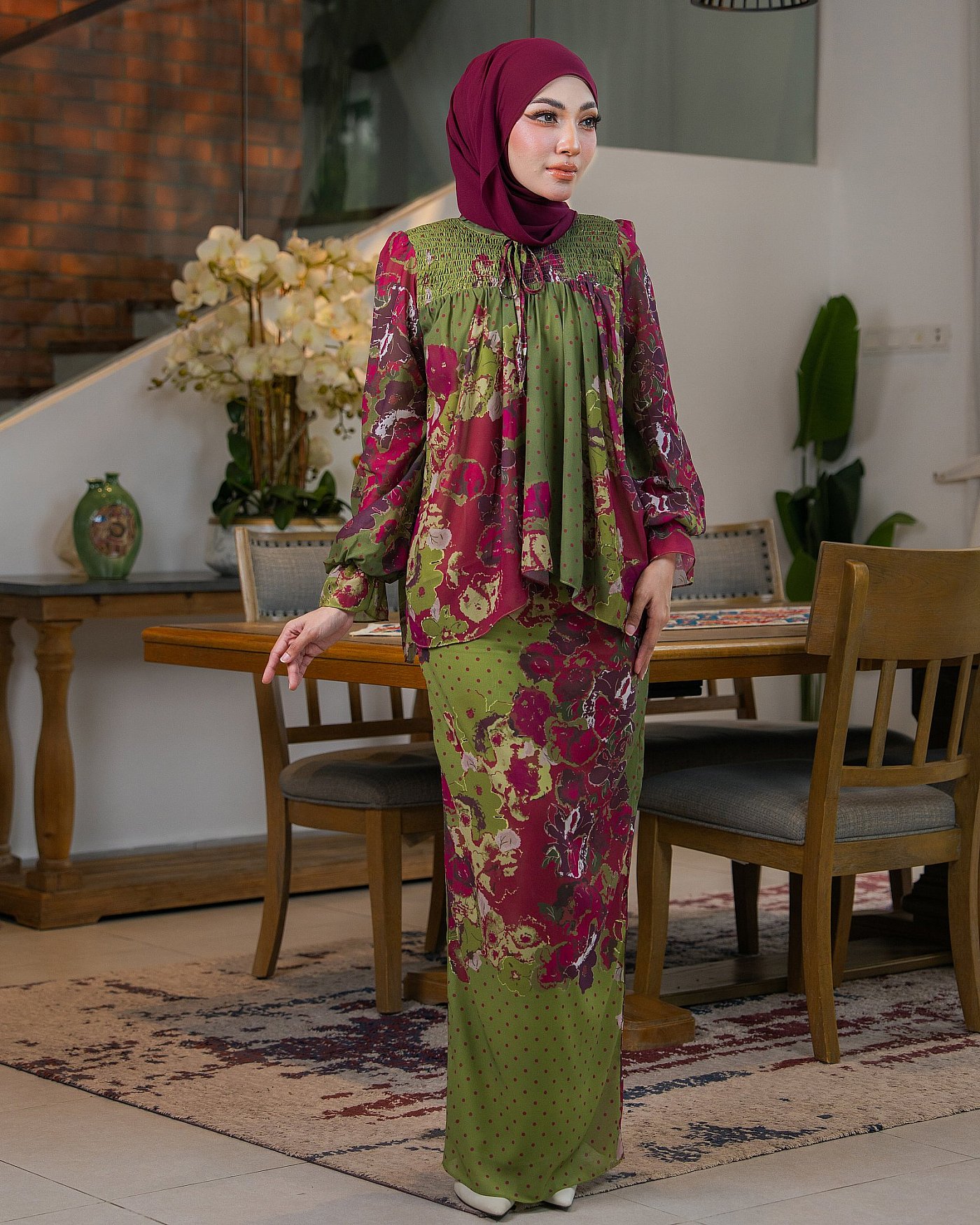 RUBY KURUNG - OLIVE CHERY RUBY KURUNG - OLIVE CHERY